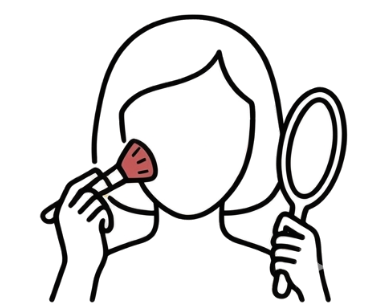 お化粧をしてお帰り頂けます