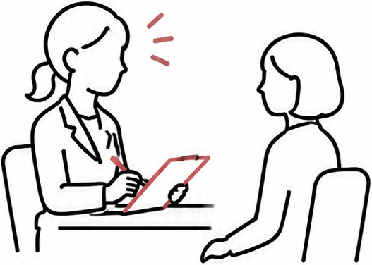 カウンセラーによる問診