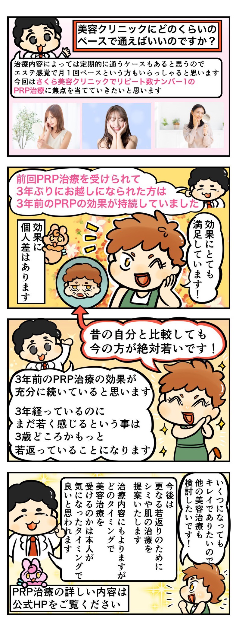 美容クリニックってどのくらいの頻度で通うもんなの？