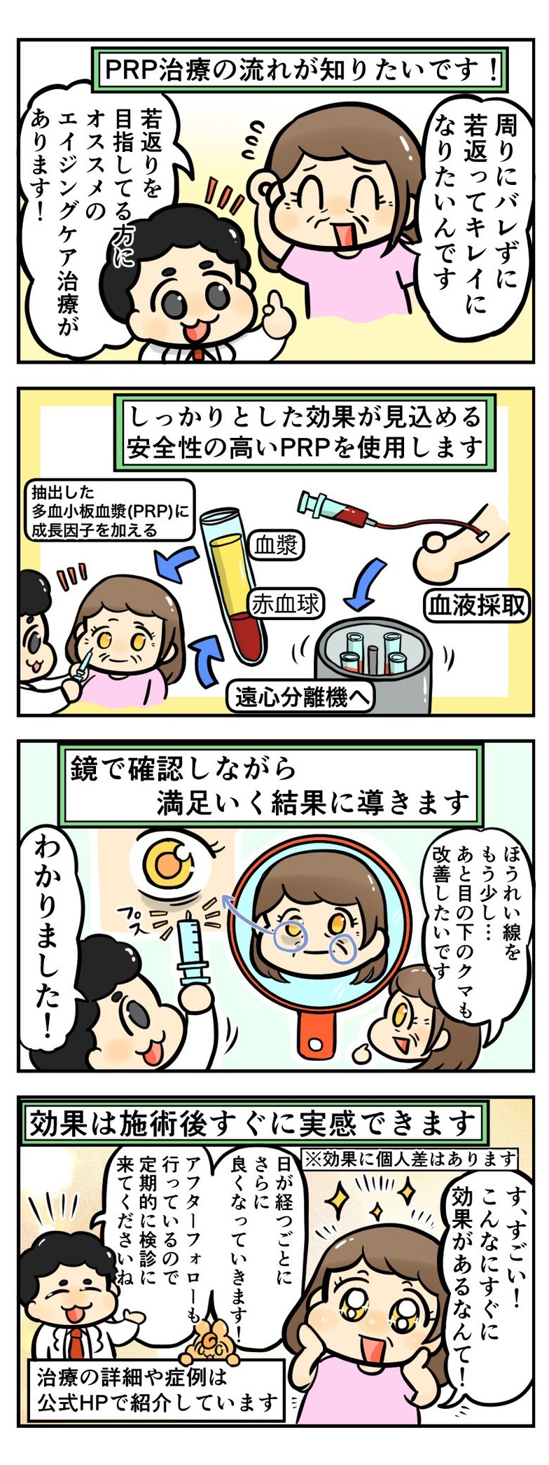 若返りを目指している方に人気のPRP治療
