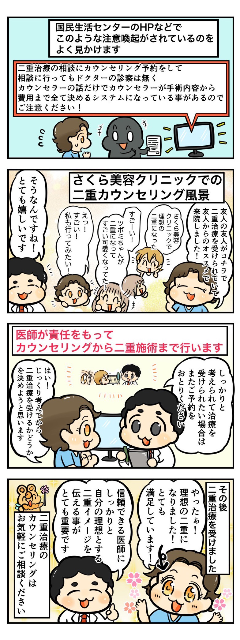 二重治療のカウンセリングは必ず医師に相談