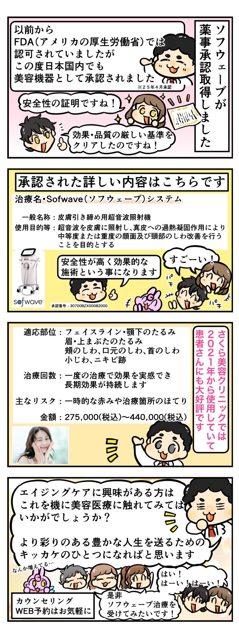 ソフウェーブが薬事承認されました