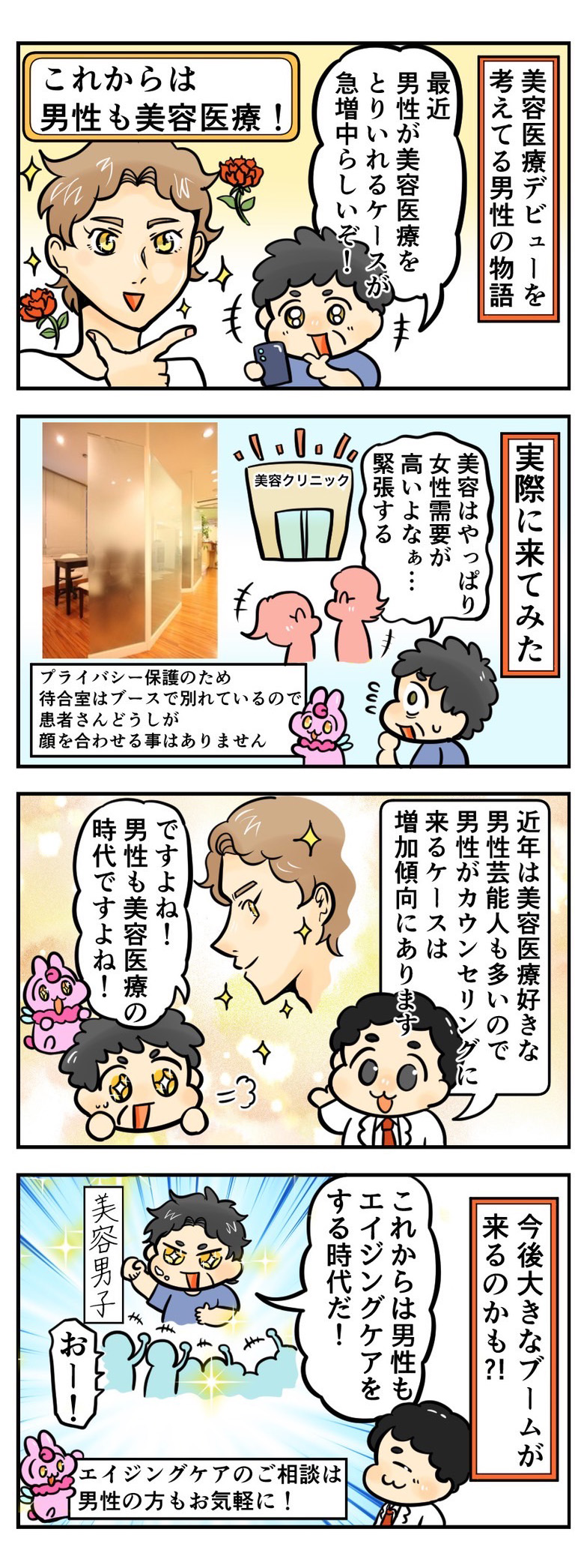 男性の美容医療デビュー秘話